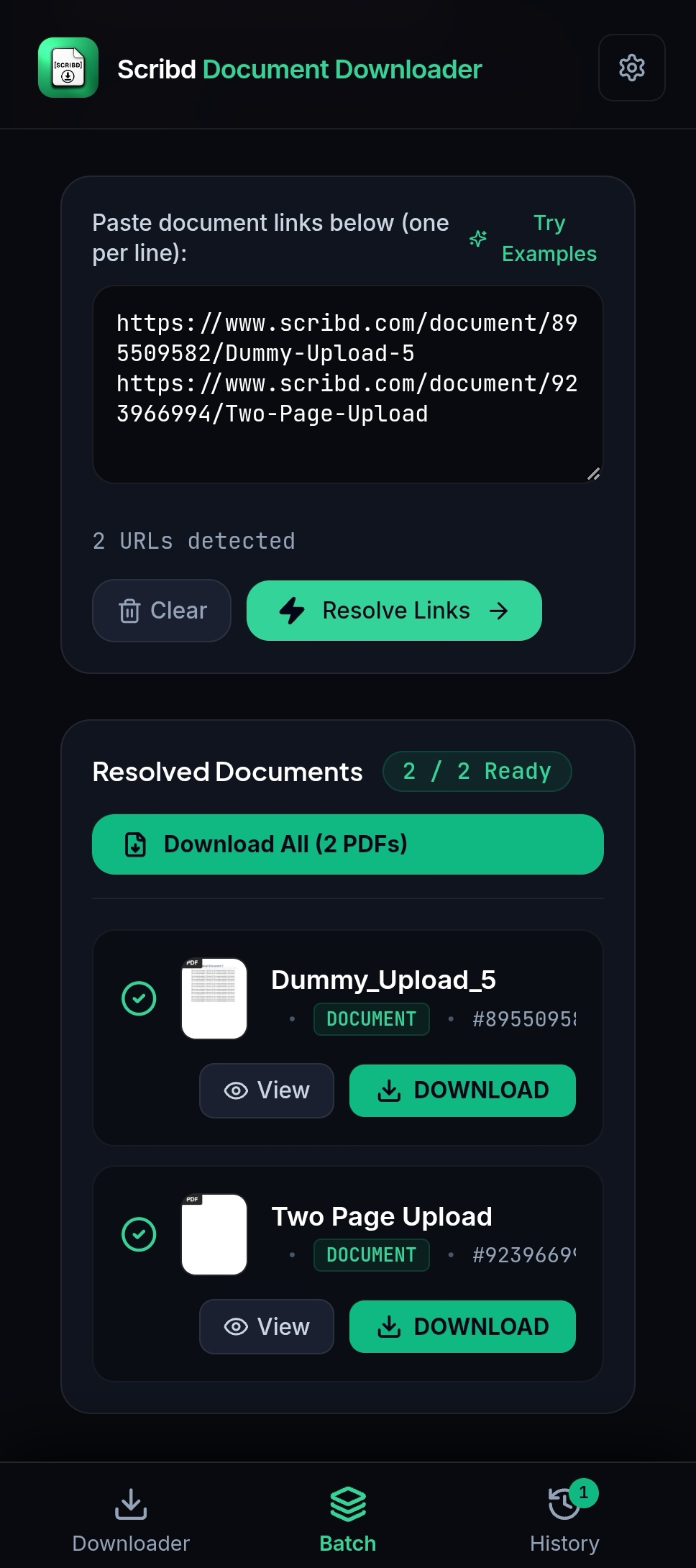Scribd Document Downloader Concurrent Live Progress and PDF Compilation